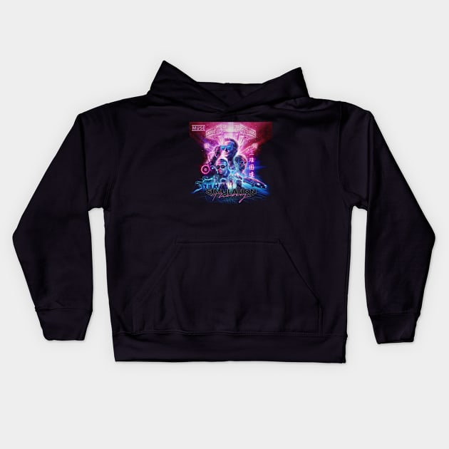 Space Dementia Kids Hoodie by pertasaew